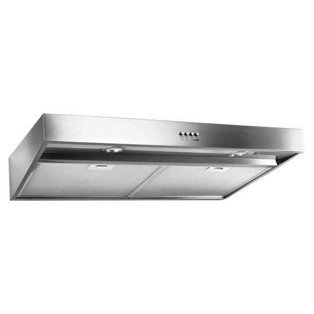 Whirlpool WVU37UC0FS 30 in. Under Cabinet Range Hood in Stainless Steel with Dishwasher Safe Full-Width Grease Filters